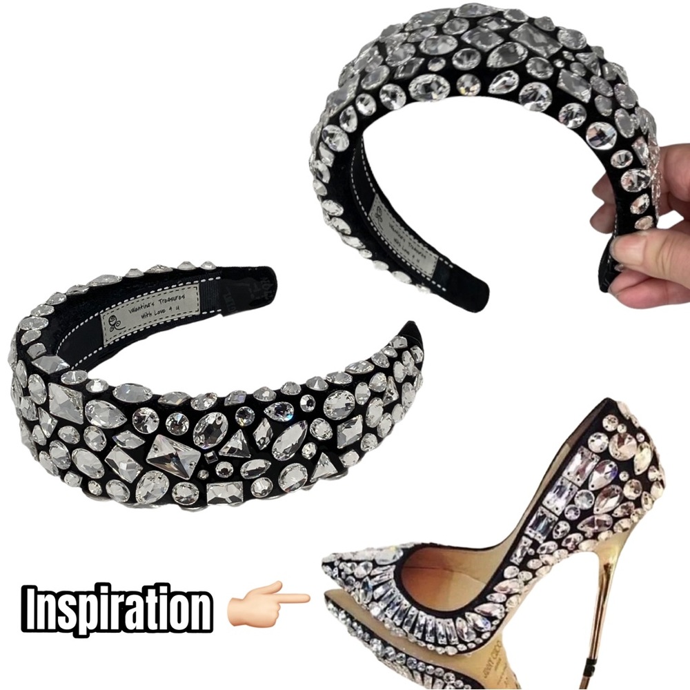 Hairband with Swarovski Crystals one of the kind gorgeous, WOW